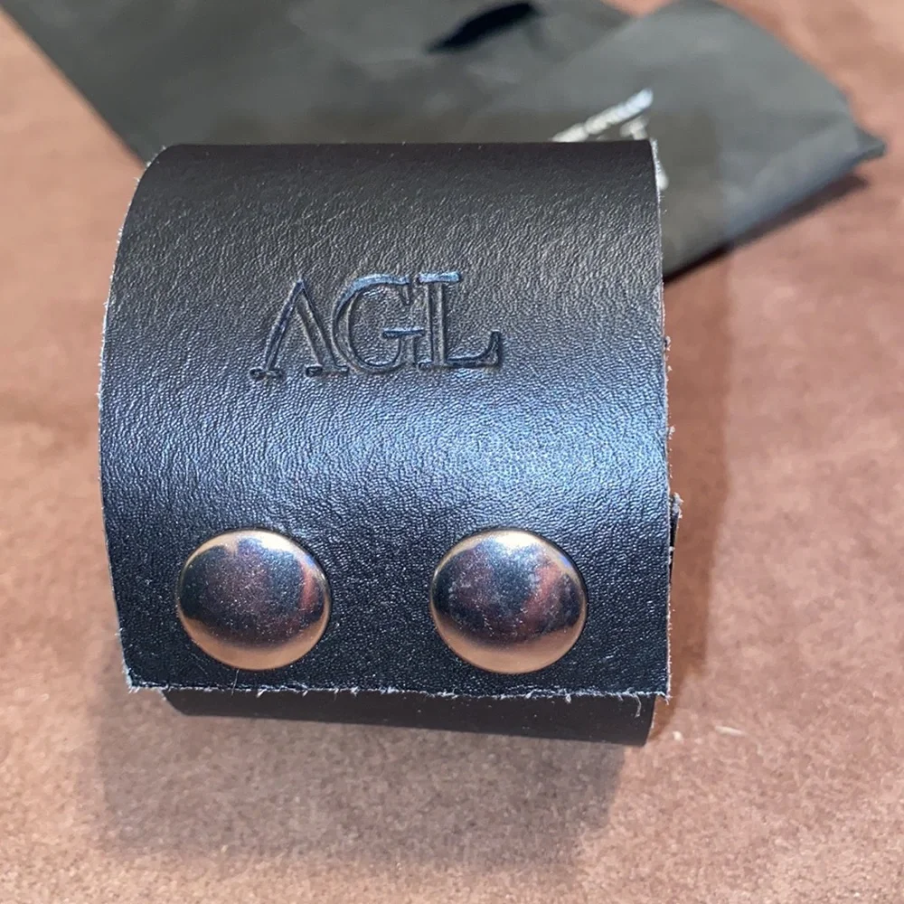 AGL Leather Bracelet with metal bow - Picture 14 of 17